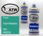 Preview: Ford, Teal Metallic, RD / M6630: 400ml Sprühdose + 400ml Klarlack - Set, von ATW Autoteile West.